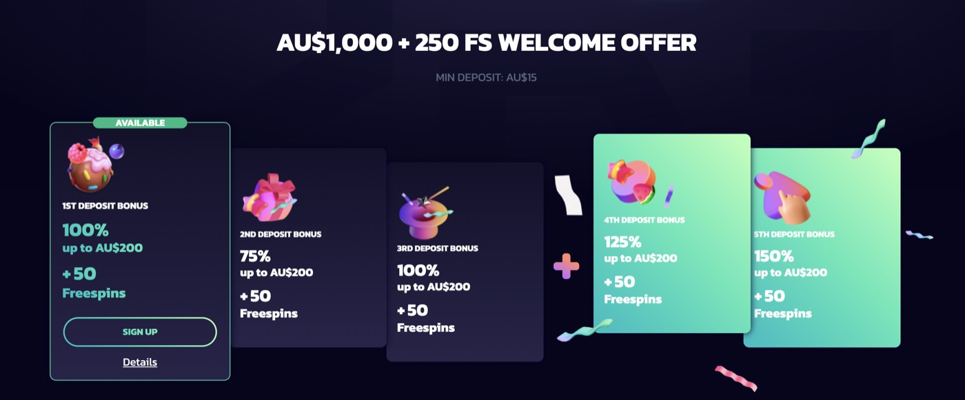 21Bit Casino bonus offers